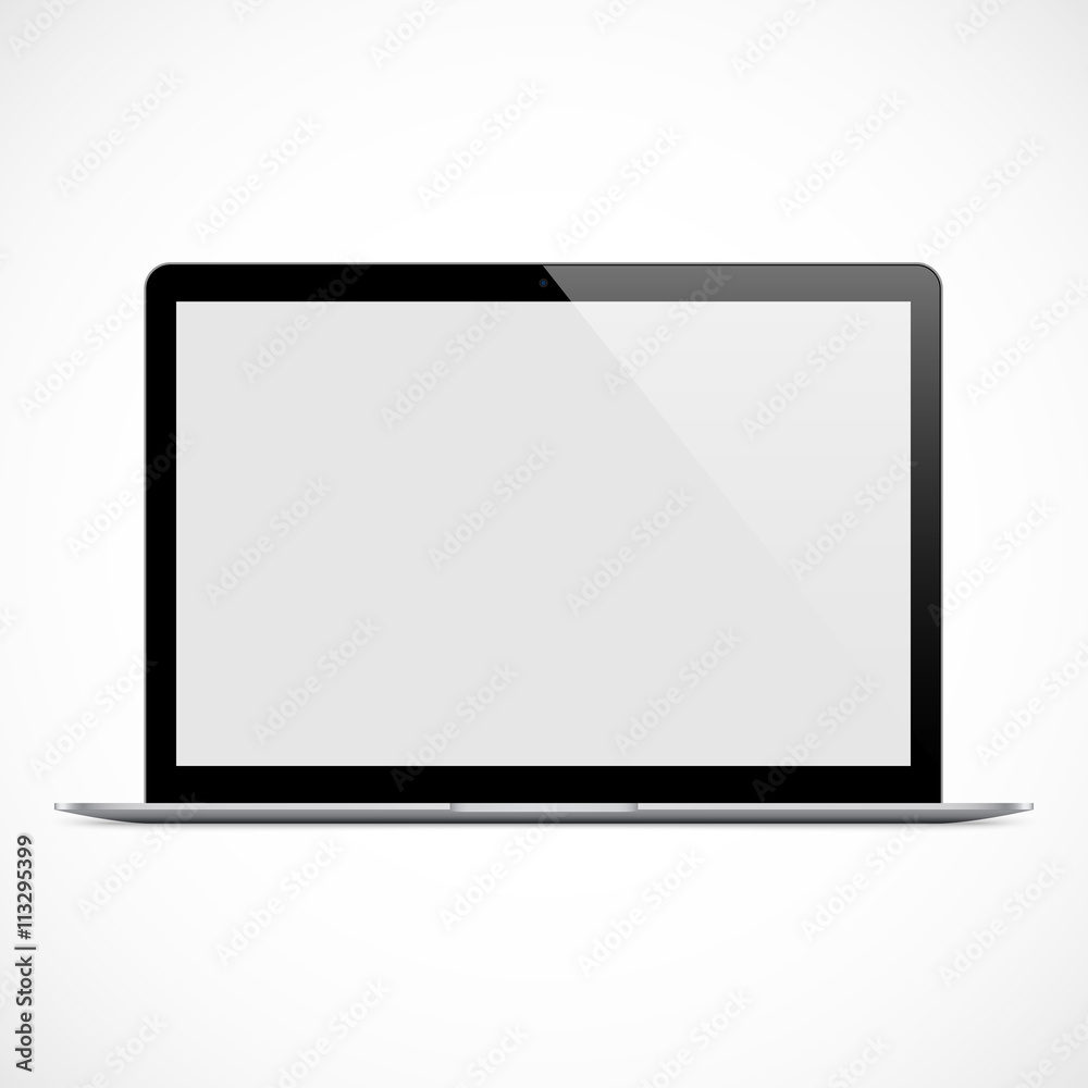 laptop black color with blank touch screen isolated on the grey background. stock vector illustration eps10 laptop black color with blank touch screen isolated on the grey background. stock vector illustration eps10