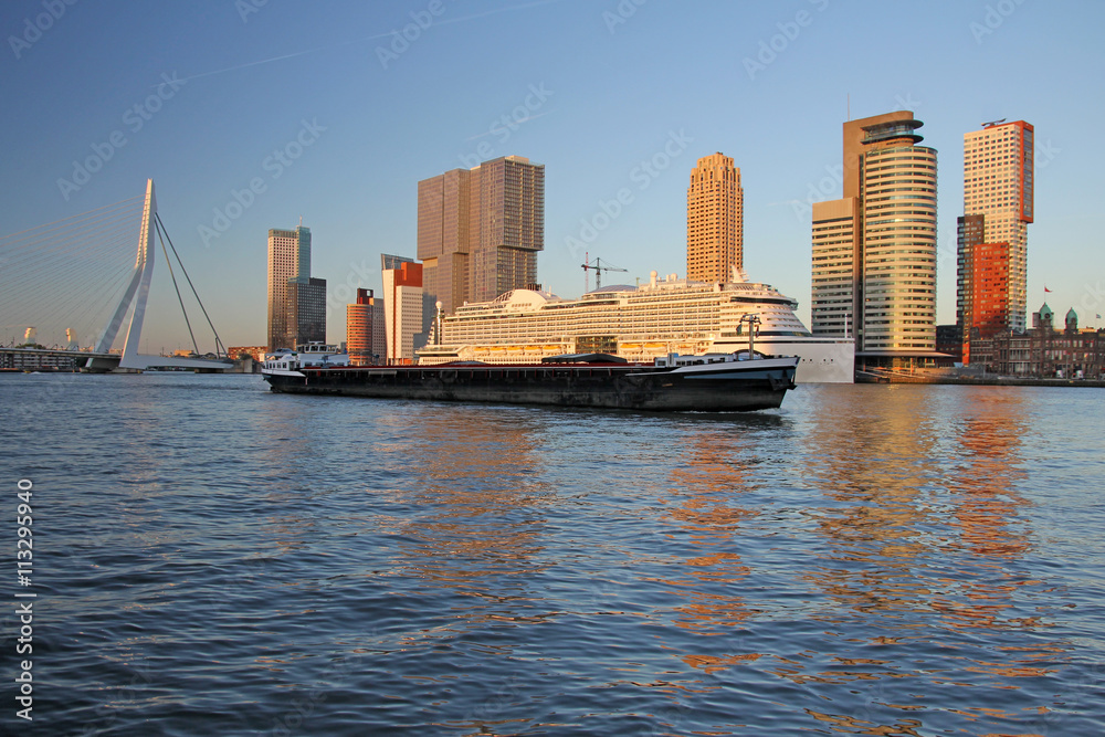 Fototapeta premium Erasmusbrücke, Rotterdam, Niederlande