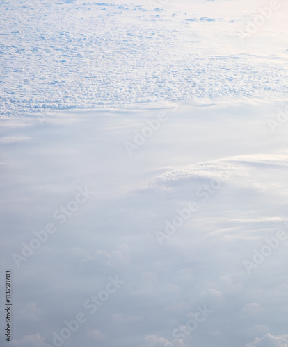Clouds texture wallpaper. View of blue sky and cloud field from