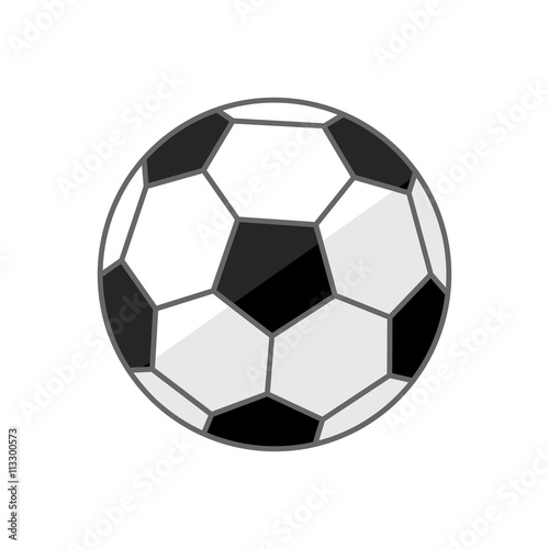 Soccer ball .Football vector icon isolated on a white background.Sport equipment © AldanNa