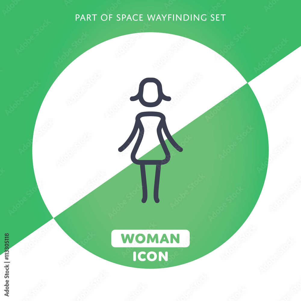 Vector Woman icon. Female sign. Lady symbol Vector Woman icon. Female sign. Lady symbol