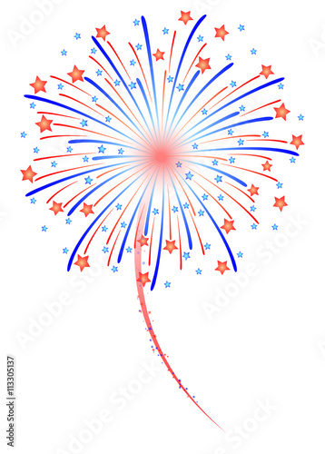 Fireworks vector illustration