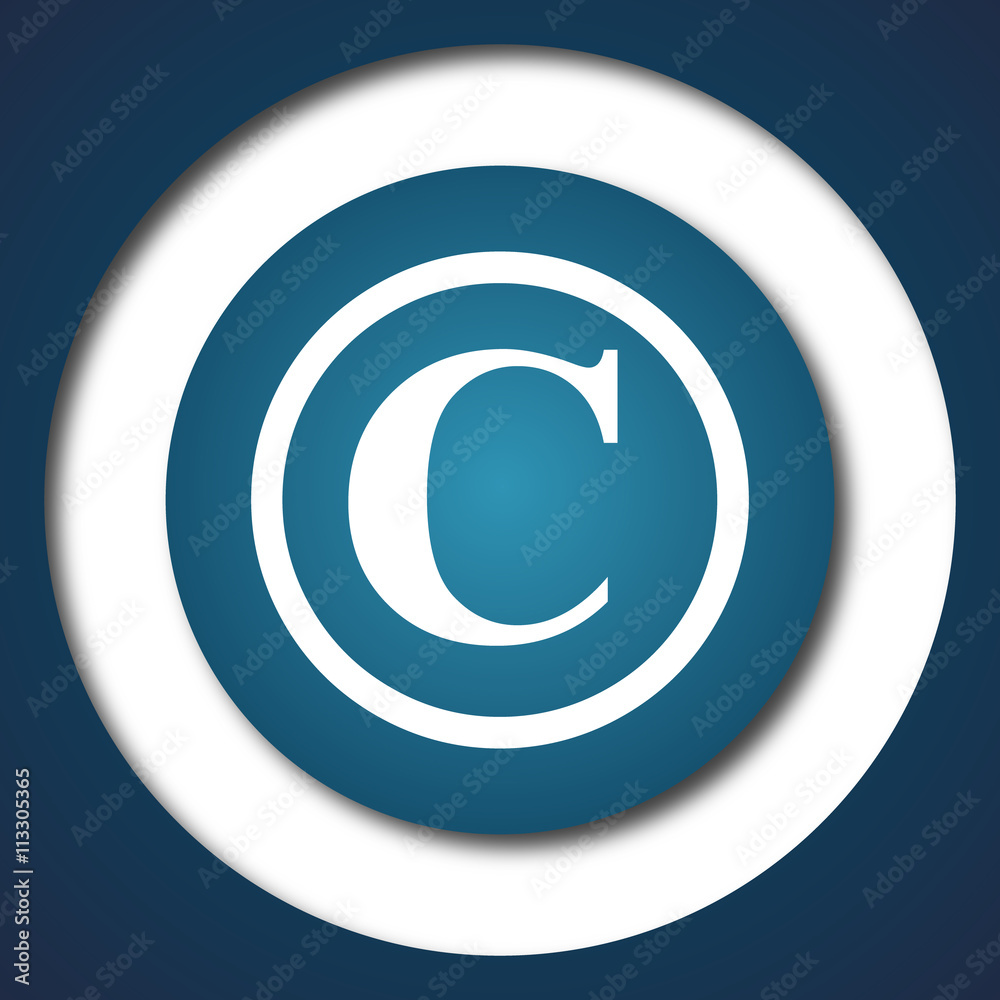 Fototapeta premium Copyright icon