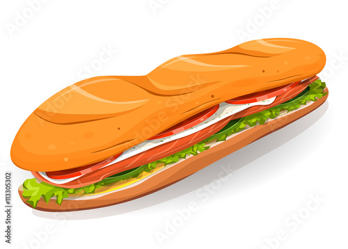 Swedish Sandwich With Salmon Fish, Fresh Cheese And Salad