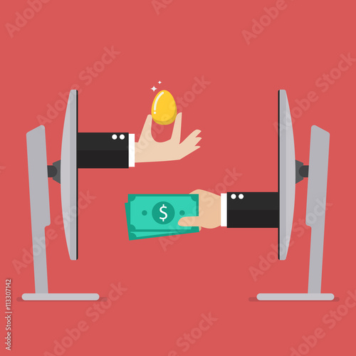 Exchange golden egg and money online