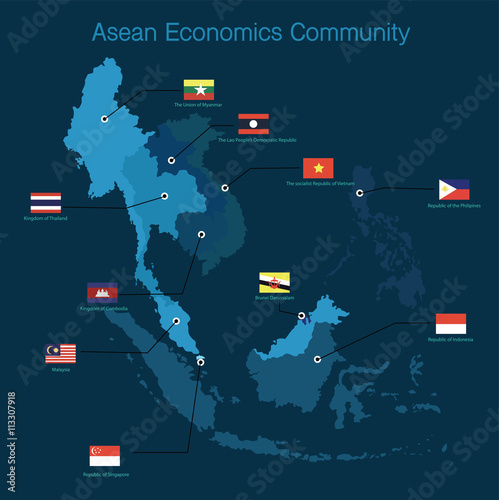 Asean Economics Community(AEC) eps 10 format
