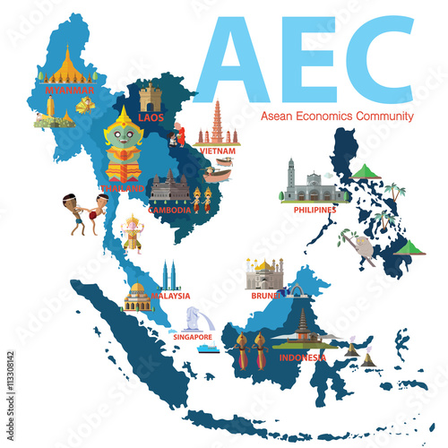Asean Economics Community(AEC) eps 10 format