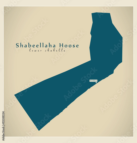 Modern Map - Shabeellaha Hoose SO photo