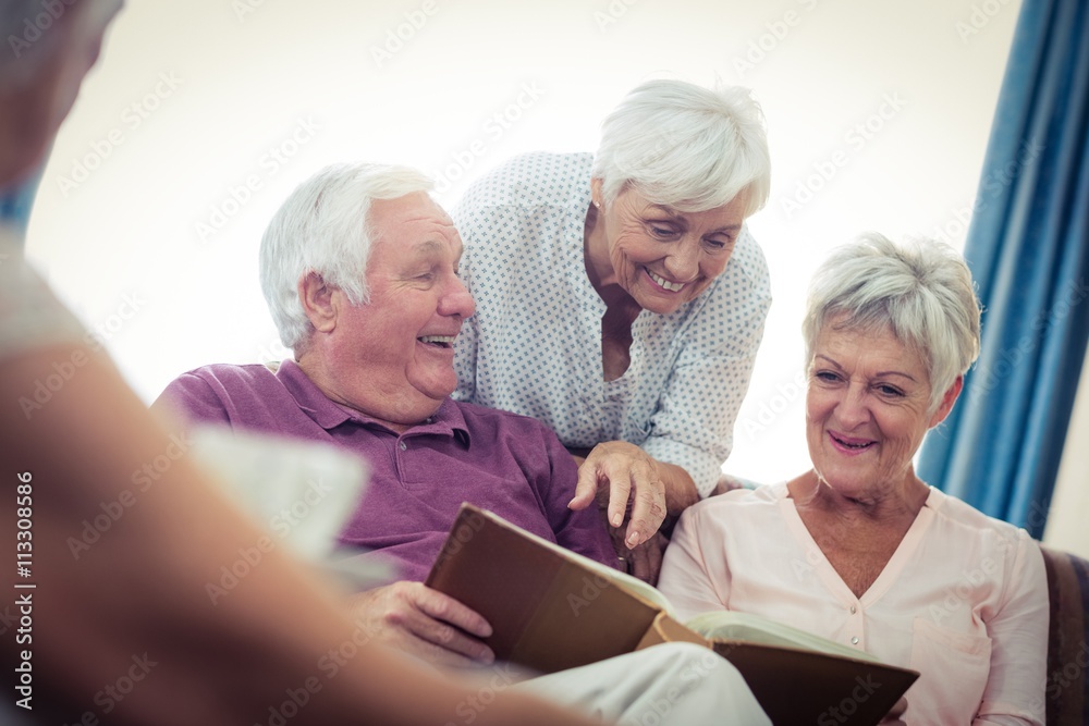 Seniors looking at pictures Seniors looking at pictures