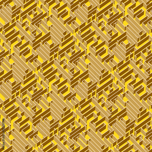 Golden labyrinth  background
