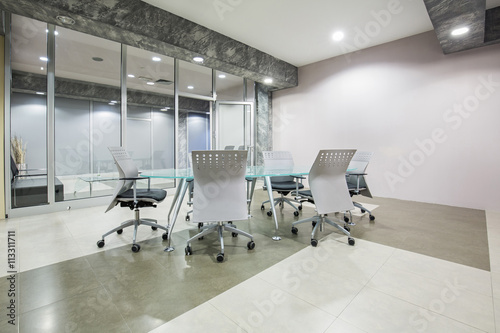 Interior of a modern meeting room