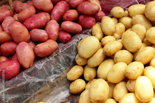potatoes red and white