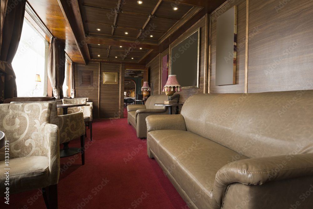 Naklejka premium Interior of a cruise boat