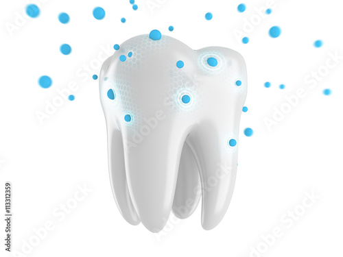 Tableau sur toile Active reducing pellets of calcium and fluorine