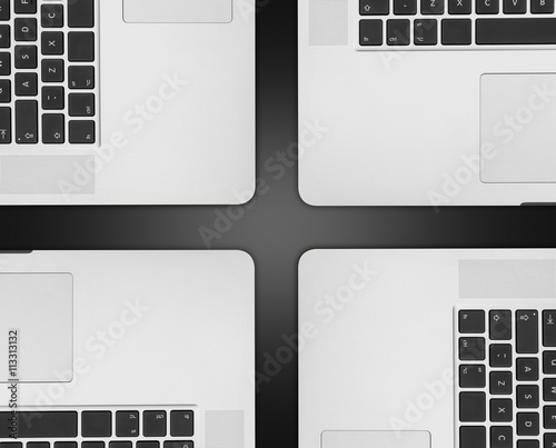 Four MacBooks