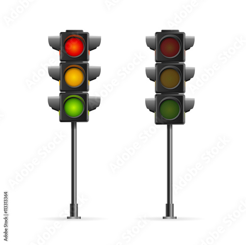 Road Traffic Light. Vector