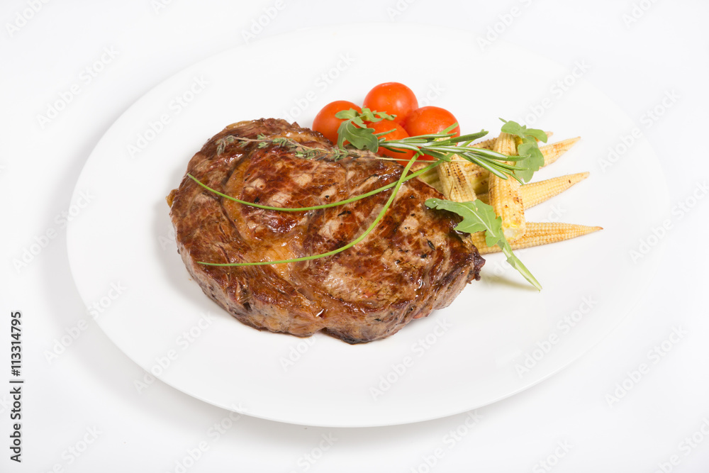 Prepared grilled steak