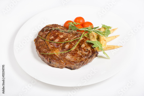Prepared grilled steak