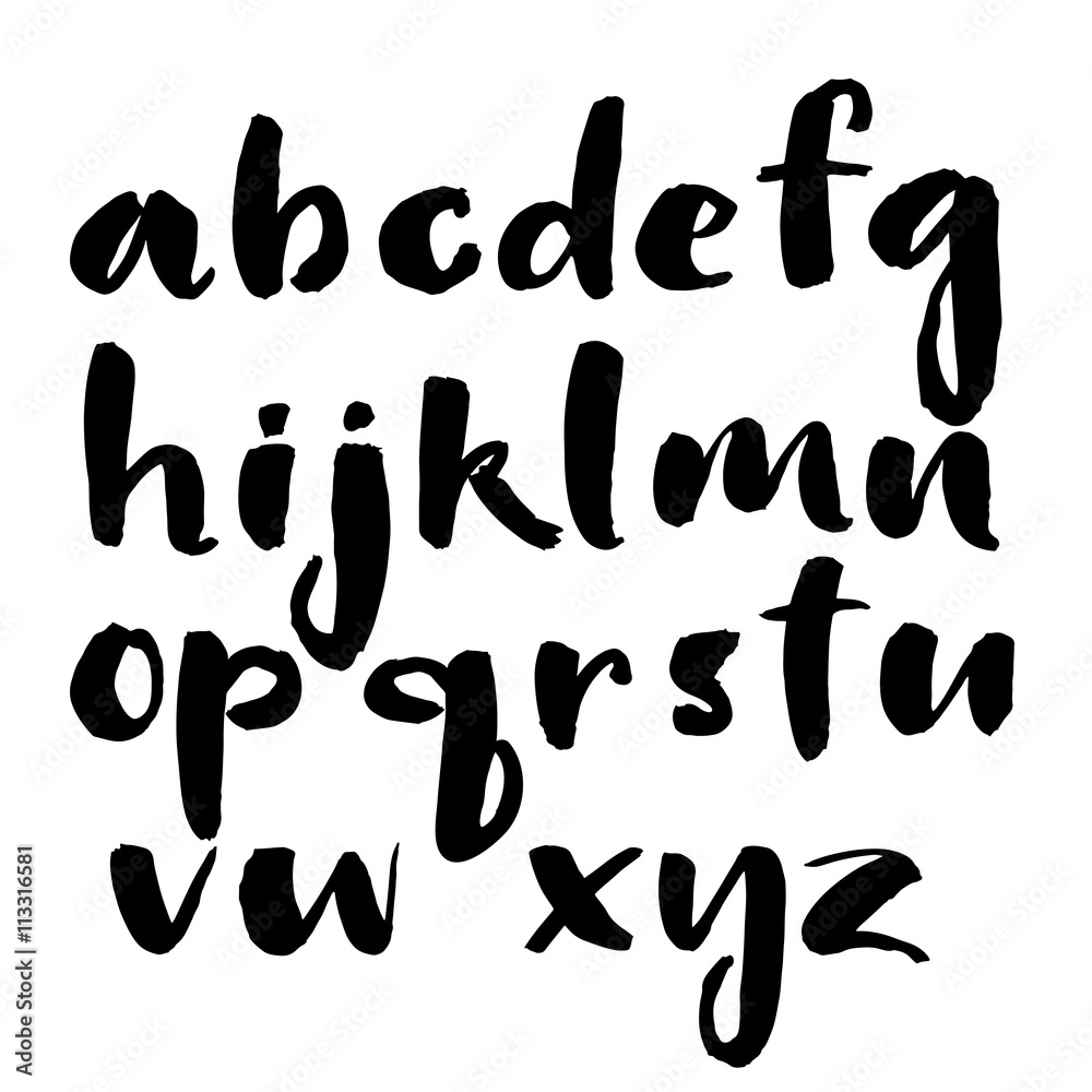 Ink hand written alphabet Ink hand written alphabet