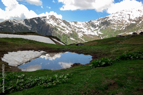 Hiking in the Caucasus, ramshackle huts