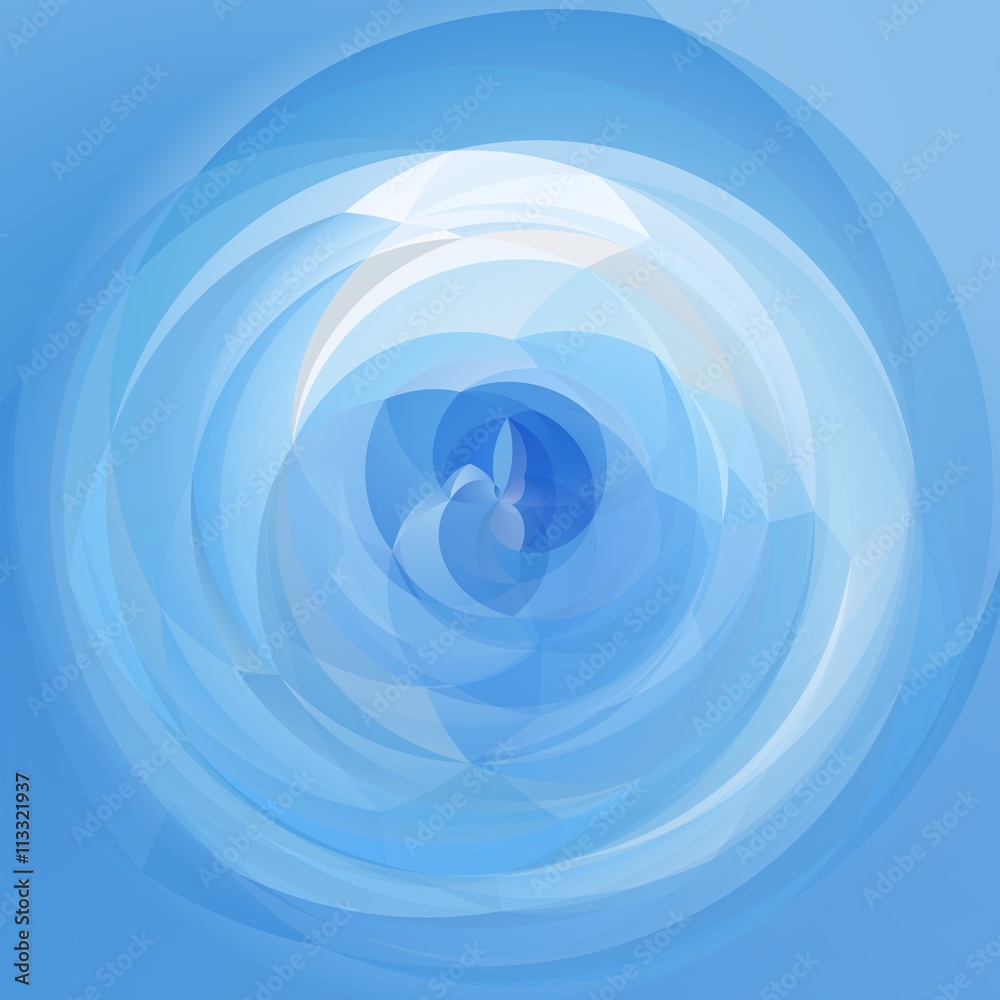 abstract modern swirl background - light sky  blue colored