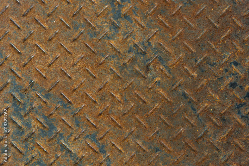 metal diamond plate with rust metal diamond plate with rust