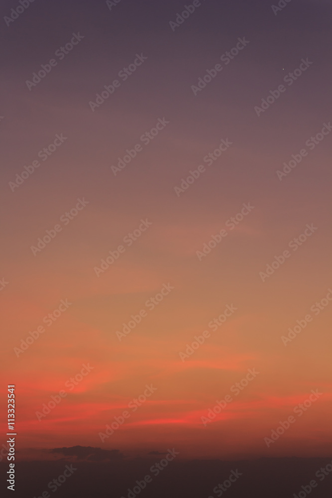 sky red sunset soft focus