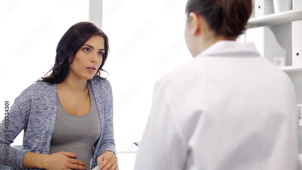 gynecologist and pregnant woman at hospital gynecologist and pregnant woman at hospital