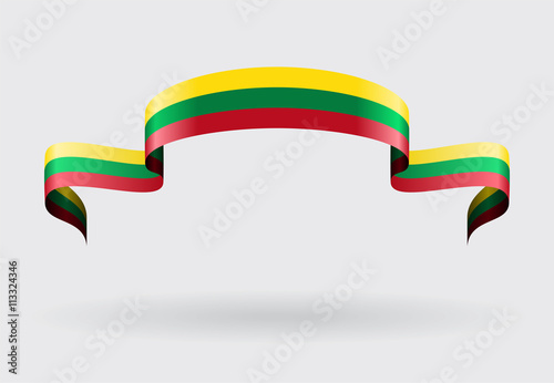 Obraz na płótnie Lithuanian flag background. Vector illustration.