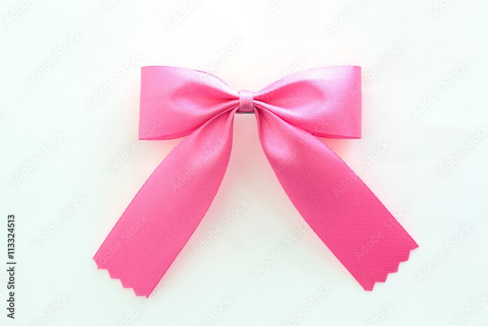 Fototapeta premium ribbon bow on white background