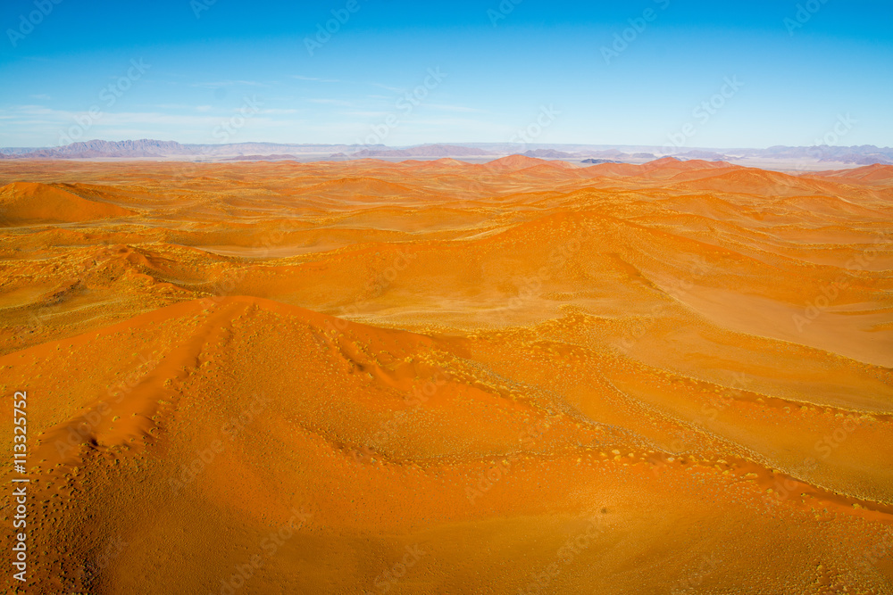 Airwiev of the dunes of Sossusvlei, Namibia Airwiev of the dunes of Sossusvlei, Namibia