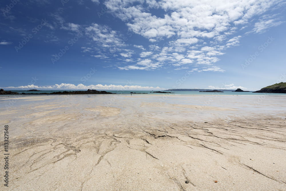 Obraz premium Der Shell Beach auf der Kanalinsel Herm, UK