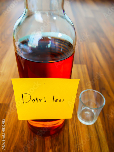 Drink less post note