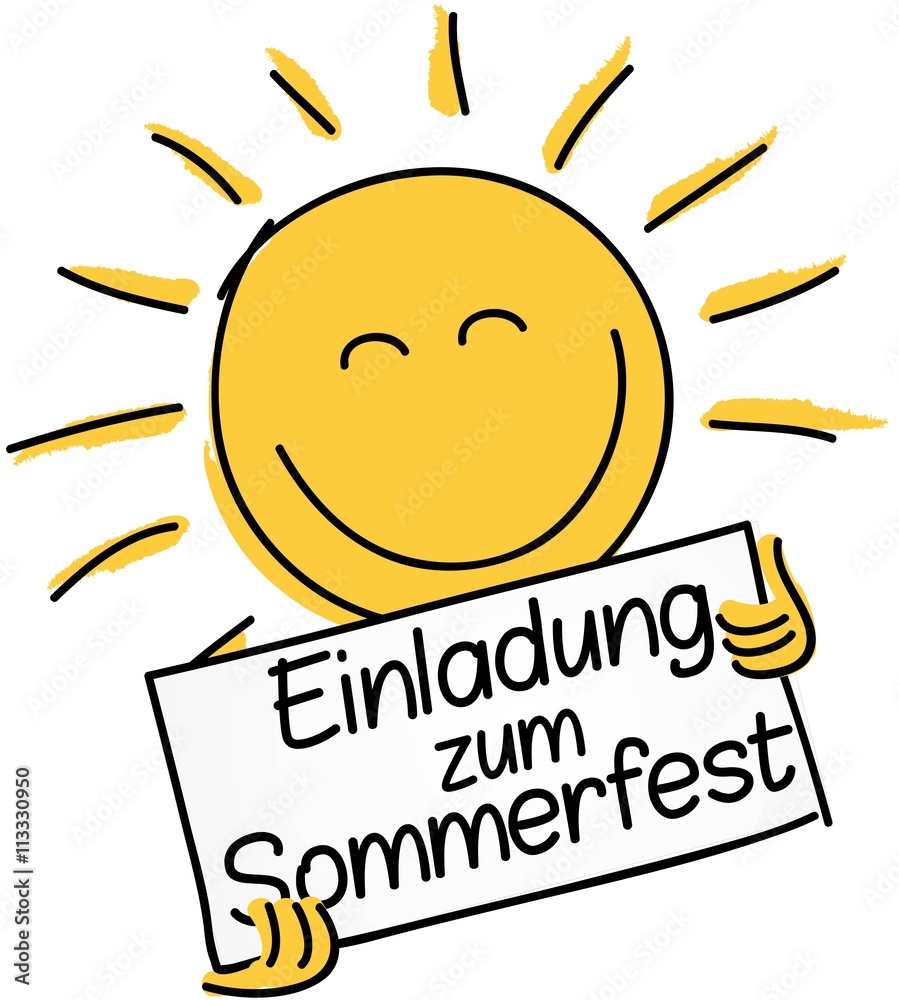Einladung zum Sommerfest Adobe Stock
