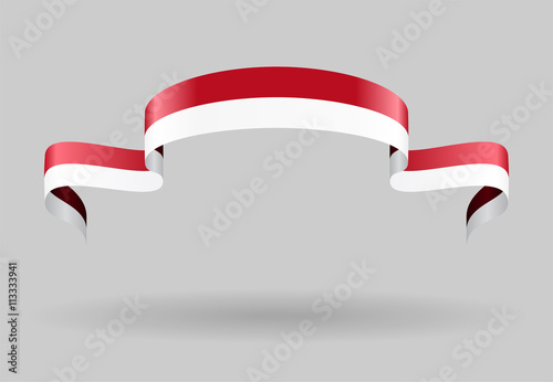 Indonesian flag background. Vector illustration.