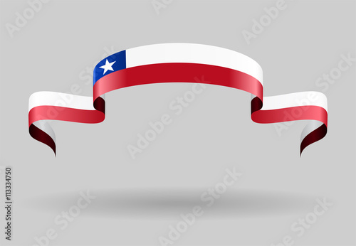 Chilean flag background. Vector illustration.