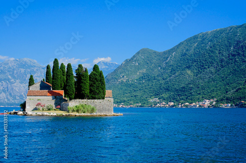 Island of Saint George, Bay of Kotor, UNESCO World Heritage Site, Montenegro, Europe photo