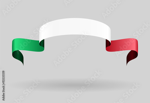 Italian flag background. Vector illustration.