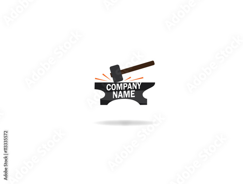 Hammer anvil logo
