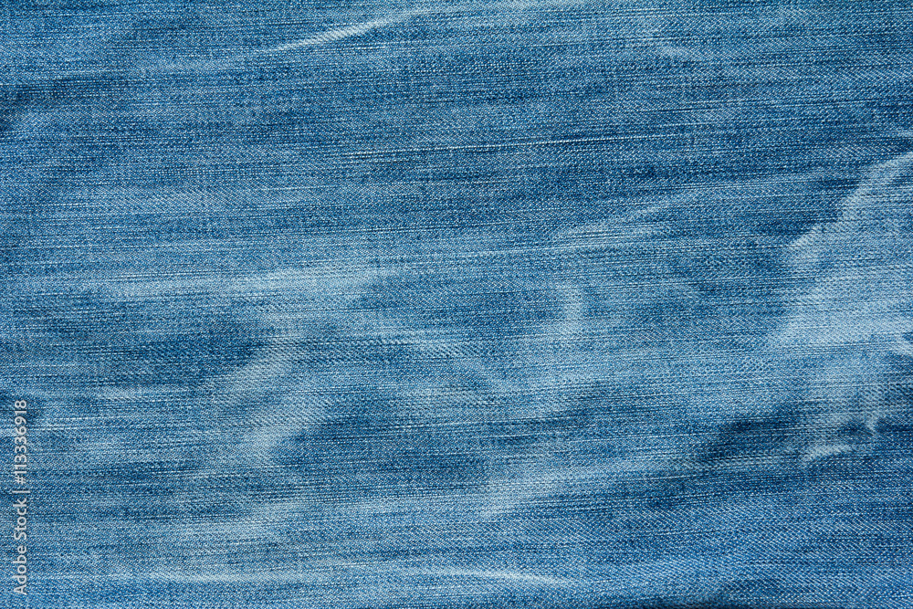 Closed up of blue denim jeans texture Closed up of blue denim jeans texture