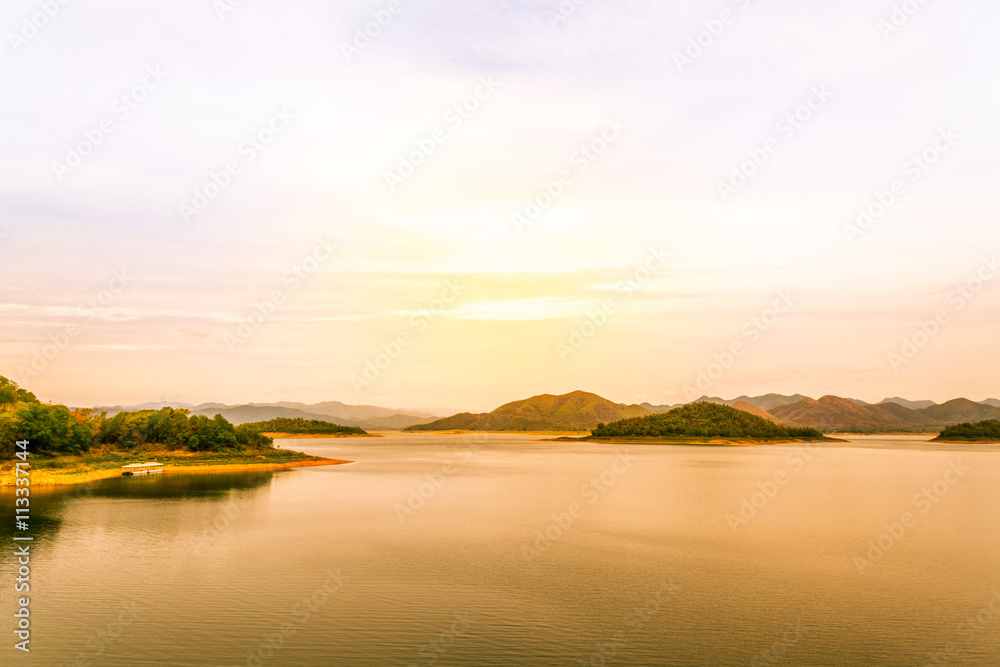 Lake view at Kaeng Krachan National Park Thailand