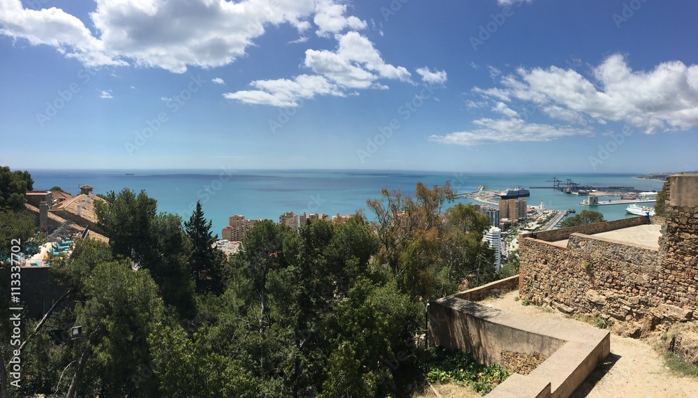 Panorámica de Málaga desde La Alcazaba