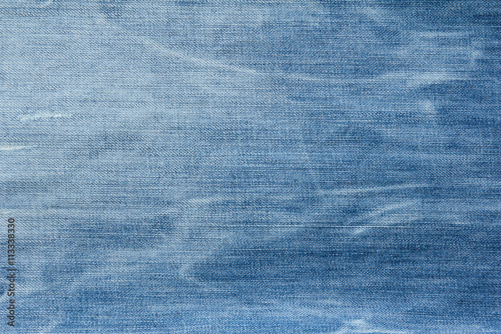 Closed up of blue denim jeans texture Closed up of blue denim jeans texture