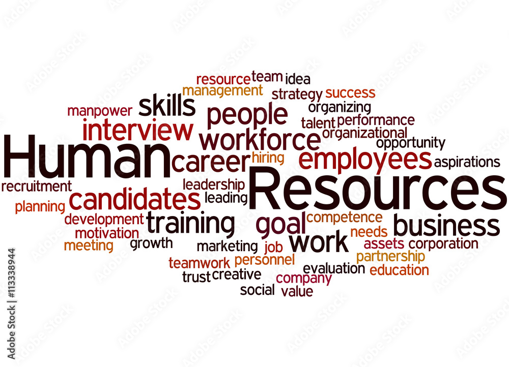 Human Resources, word cloud concept 7 Human Resources, word cloud concept 7