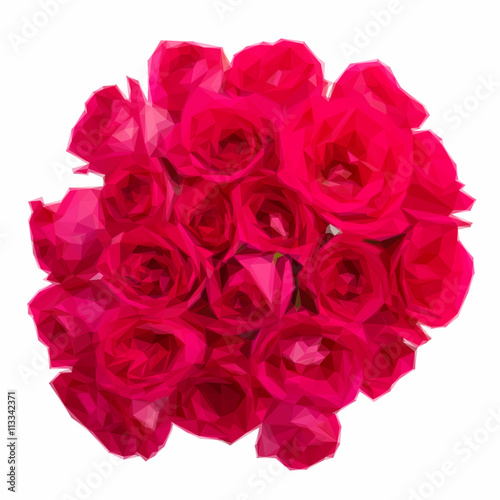 round bouquet of mauve roses