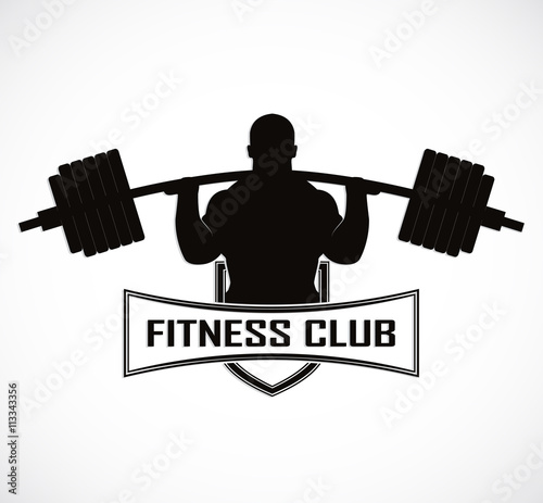silhouette fitness club symbol