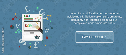 Pay per click website banner.