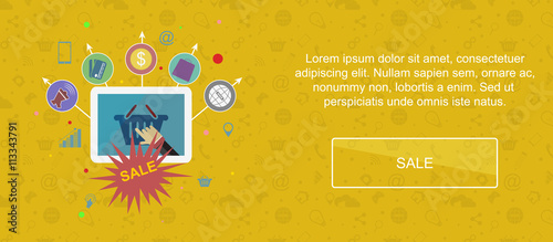 Sale and promotion banner.