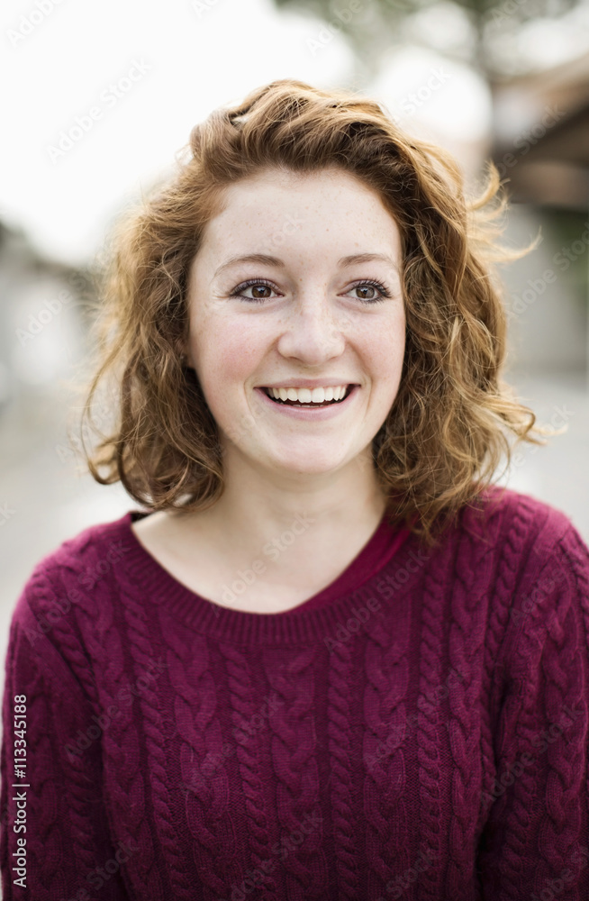 Portrait of smiling woman Portrait of smiling woman
