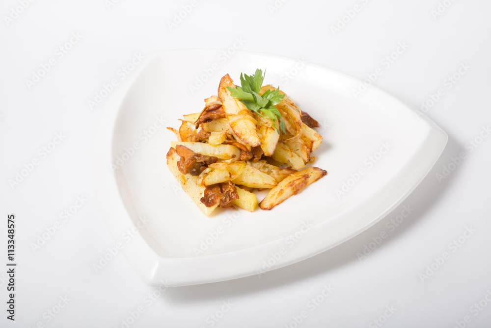 Baked potato with mushrooms Baked potato with mushrooms